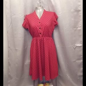 Red Polka Dot dress Sz.14